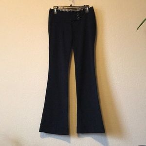 Junior’s skinny flare black dress pants